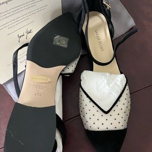 Beautiful new, never worn black flats by Sarah Flint